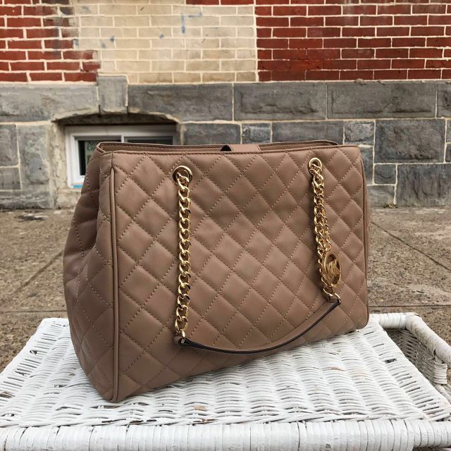 Michael Kors Large Susannah EW Tote in Luggage at Luxe Purses