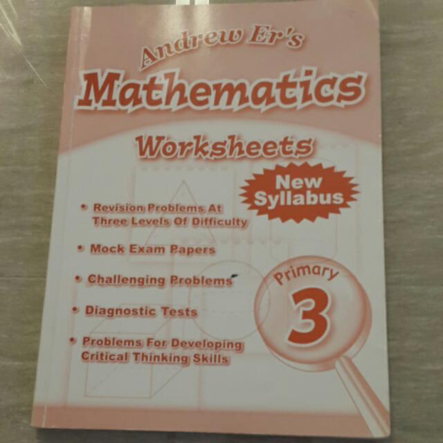 P3 Math Andrew Er Worksheets, Hobbies & Toys, Books ...