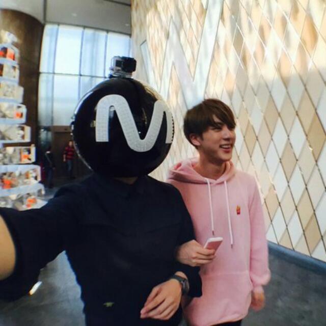 po bts jin pink fries hoodie Hobbies Toys Memorabilia Collectibles Fan Merchandise on Carousell