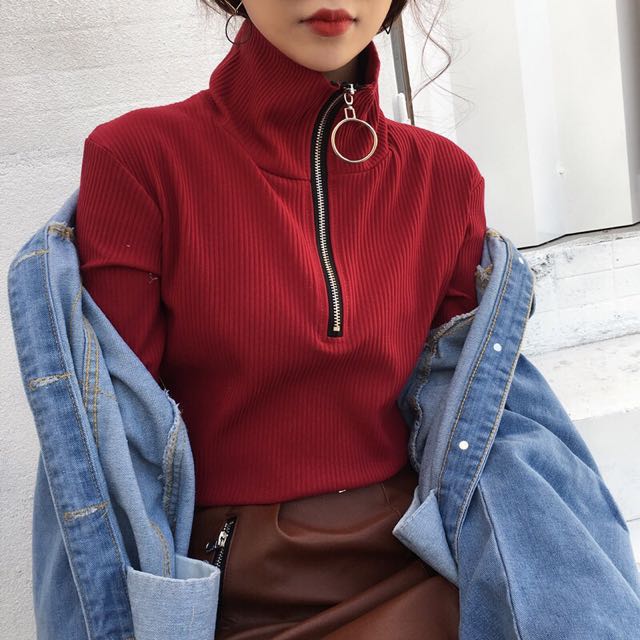 Ring zipper top outlet