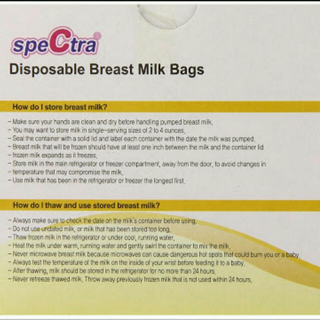 Spectra Disposable Breast Milk Bags, Babies & Kids, Nursing & Feeding