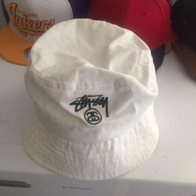 white stussy hat