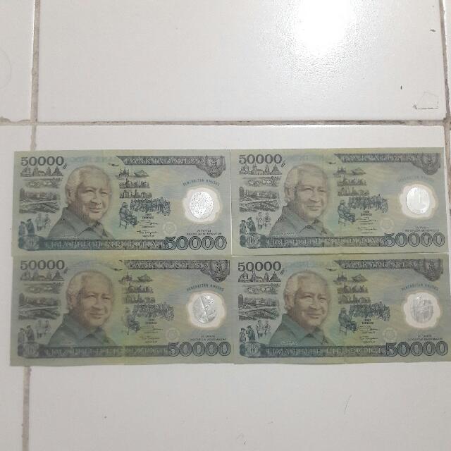 Uang 50000 Edisi Khusus Soeharto Antik Pajangan Di Carousell