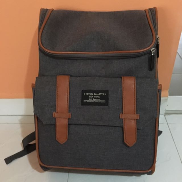 Virtual Galletto New York Grey Backpack