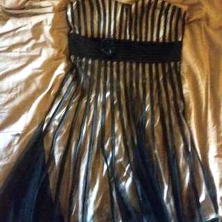 strapless dress size 8