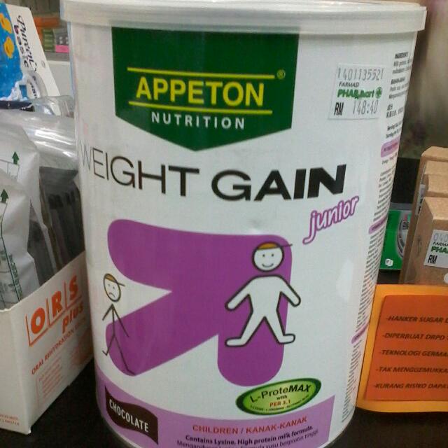 Appeton Weight Gain Junior, Food & Drinks, Beverages on Carousell