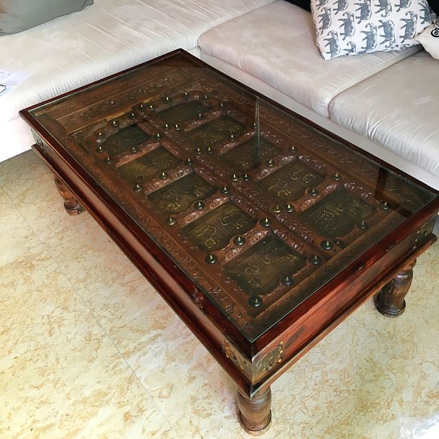 Coffee Table Indian Door Wood Furniture Tables Chairs On