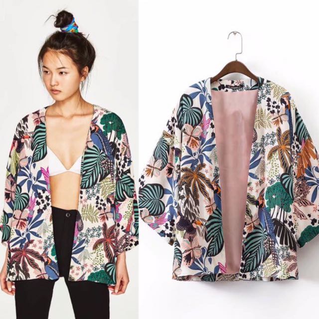 women's short kimono jacket