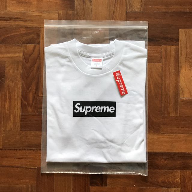 supreme paris box logo tee