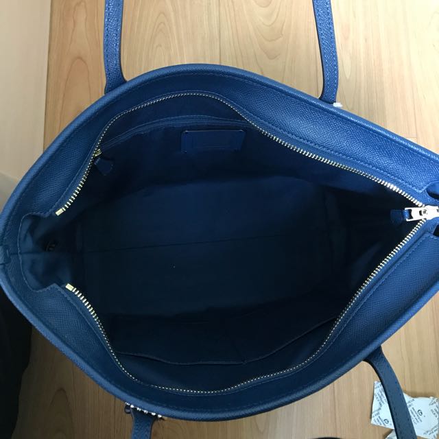 Navy store coach tote