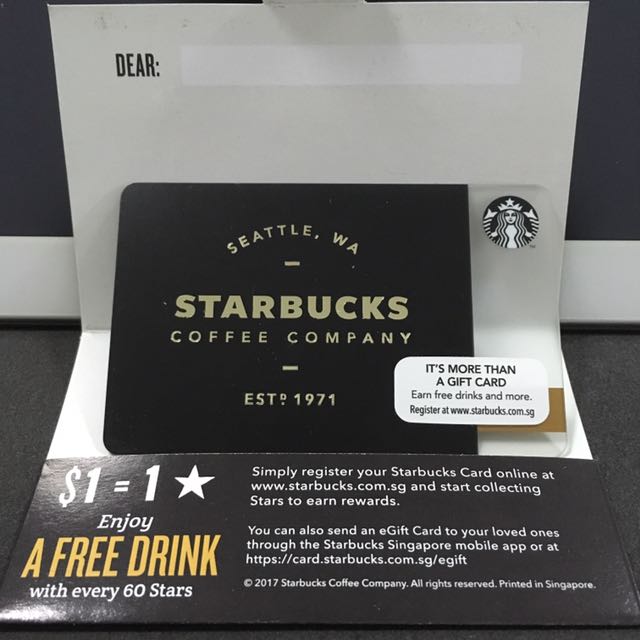 100 Starbucks Gift Card Entertainment Gift Cards Vouchers On Carousell