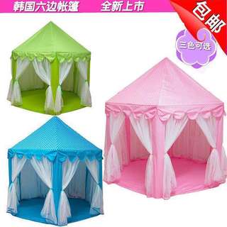 Hexagon Princess Castle Oversize Tulle / Play Tent / Play House