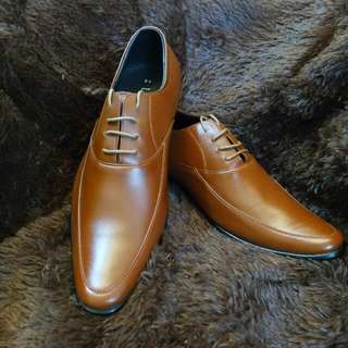 MS 78 Leather Shoe/ Mens Formal Dress Shoe/ Office Shoe/ (Not Pedro) Tan Brown