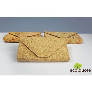 EcoQuote Envelope Sling Bag Handmade Cork Material