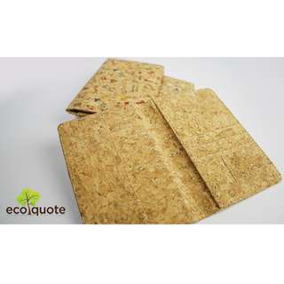 EcoQuote Passport Holder Simple Handmade Cork Material