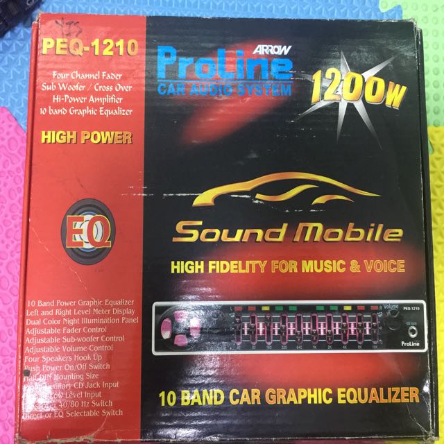 ARROW PROLINE CAR AUDIO SYSTEM EQUALIZER, Car Accessories on Carousell