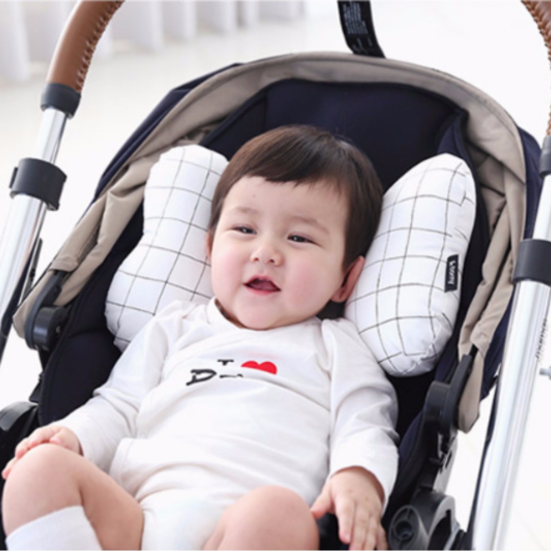 Borny Korean Branded Seat Cushion Head Rest For Baby Stroller