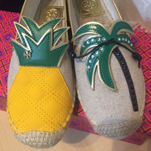 Tory burch pineapple espadrilles sale