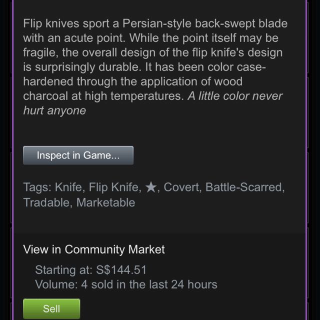 Csgo Flip Knife Case Hardened Battle Scarred, Video Gaming, Gaming