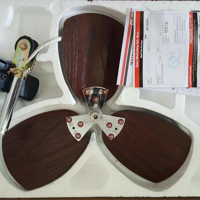 Deka Galaxy Ms 16 Ceiling Or Wall Mount Fan Furniture Home Living Lighting Fans Fans On Carousell