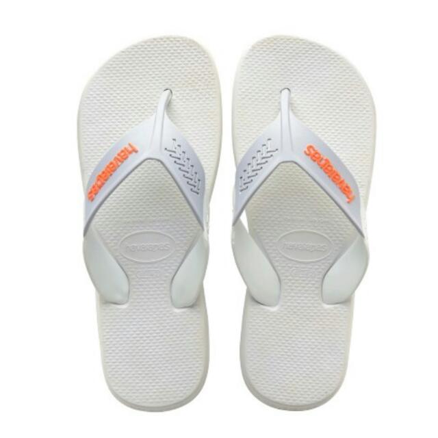 mens white havaianas flip flops