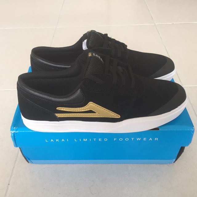 Lakai Griffin XLK Black Gold Limited Men s Fashion Footwear Shoe inserts accessories on Carousell