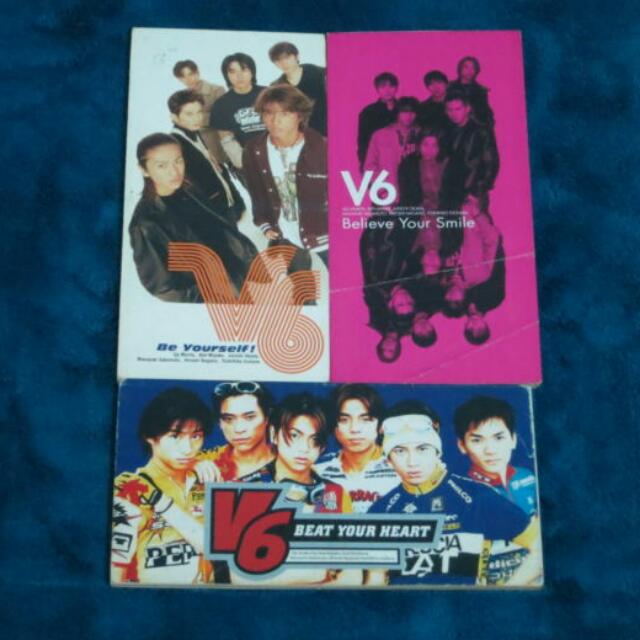 Lot Of 3 V6 Jpop Idol Cd 8cm Believe Your Smile Be Yourself Beat Your Heart Hobbies Toys Memorabilia Collectibles J Pop On Carousell