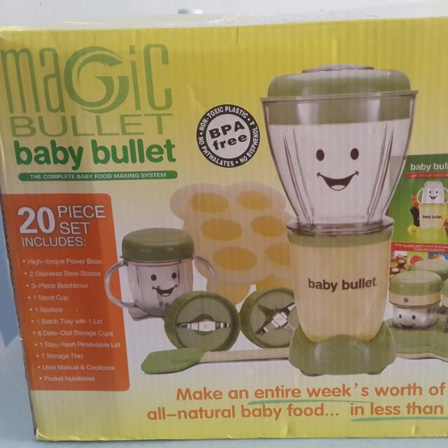 Magic Bullet Baby Bullet Complete Set, Babies & Kids, Nursing & Feeding, Weaning & Toddler