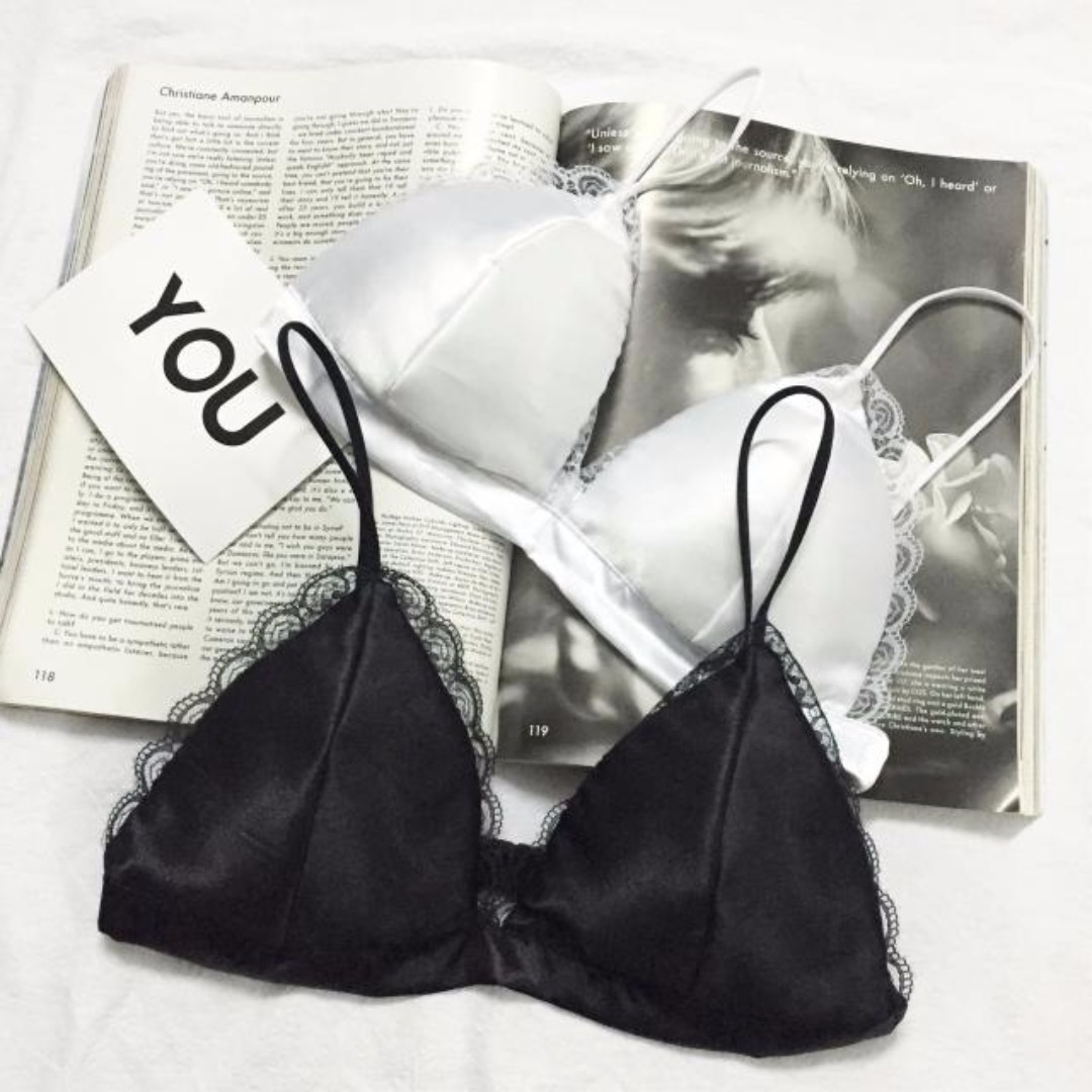 6ixty8ight (Sixty Eight) Black Lace Bralette, Women's Fashion, New  Undergarments & Loungewear on Carousell