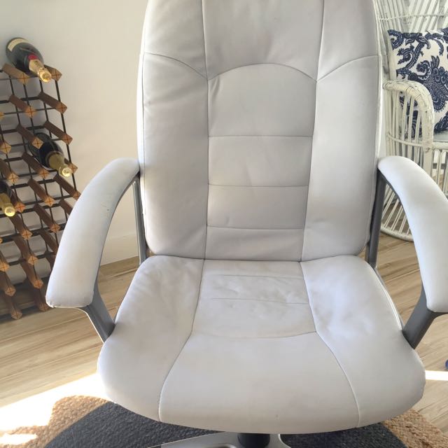 Office Works White Office Chair On Carousell