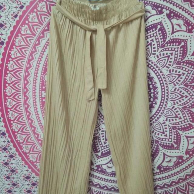 Pleated Pants, Women's Fashion, Bottoms, Skirts on Carousell