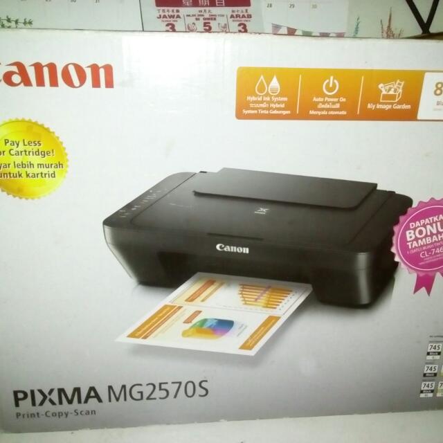 printer canon pixma mg2570s multifungsi