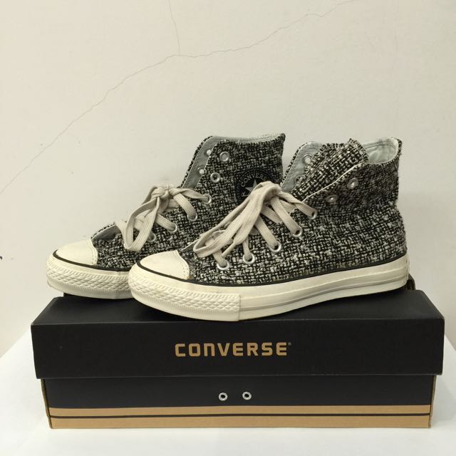 tweed converse shoes