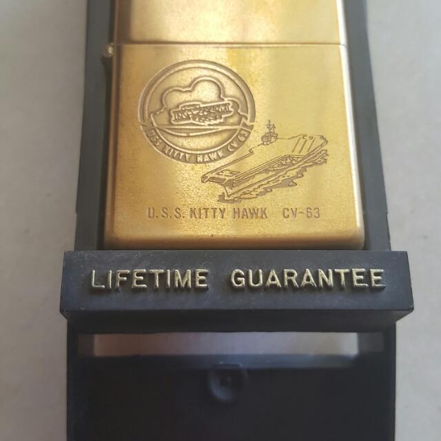 Uss Kitty Hawk Zippo Lighter Hobbies Toys Memorabilia Collectibles Vintage Collectibles On Carousell