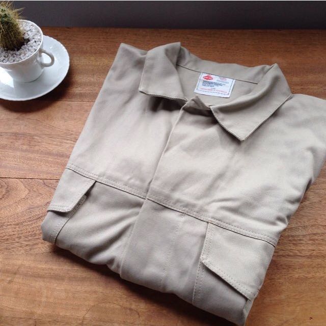 Vintage King Gee Work Shirt Men S Fashion Clothes On Carousell