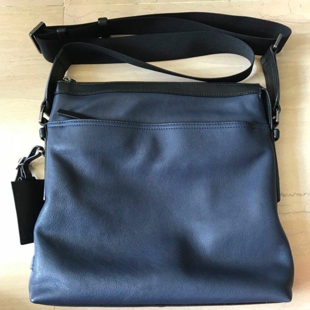 Tumi mission sales bartlett leather crossbody