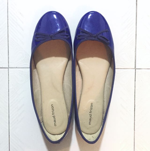 Cobalt Blue Ballerina Flats Size 10, Women's Fashion, Footwear, Flats ...
