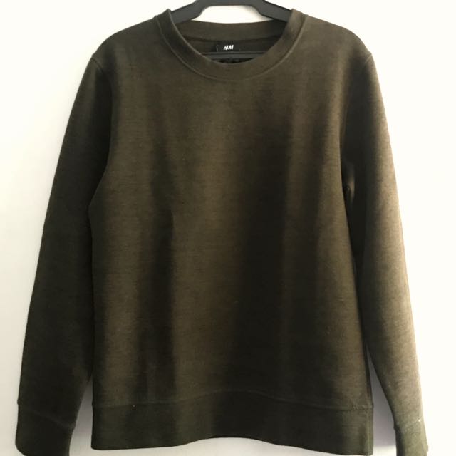 army green sweatshirt