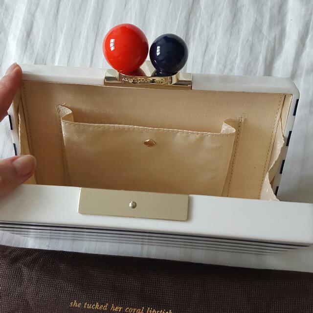 Kate spade box clutch Clearance