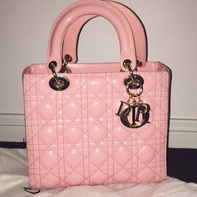 Lady Dior Baby Pink Bag, Luxury, Bags 