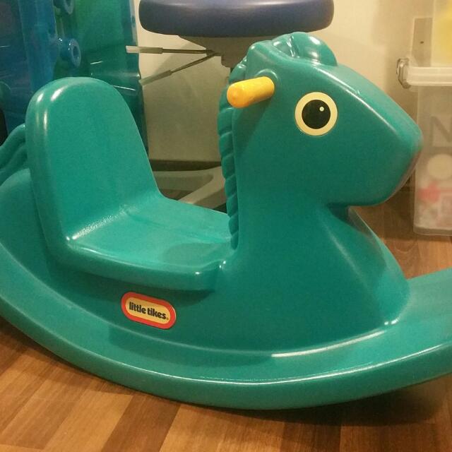 little tikes rocking horse green