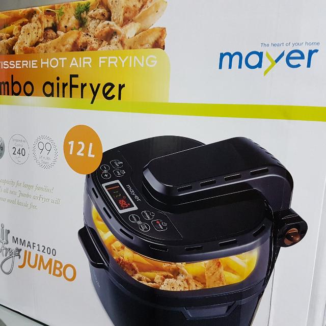 Brand NEW Mayer MMAF1200 Jumbo AirFryer, TV & Home Appliances, Kitchen