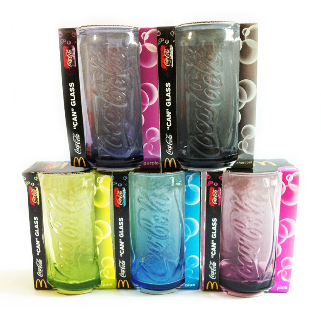 McDonalds Limited Edition Coke Can Glass Cups, TV & Home Appliances