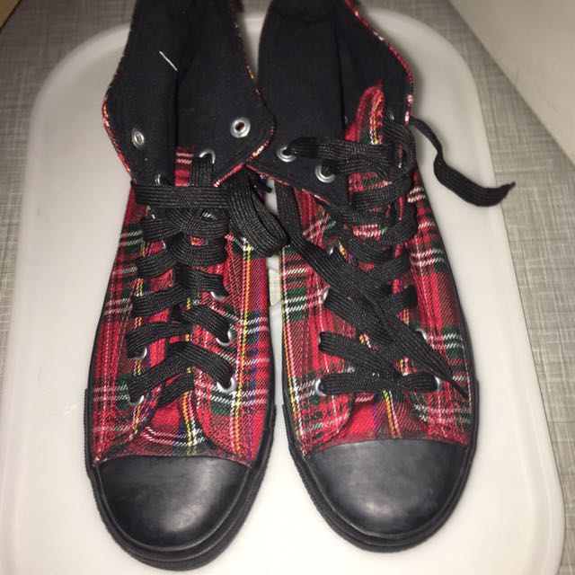 Tartan shoes new look top