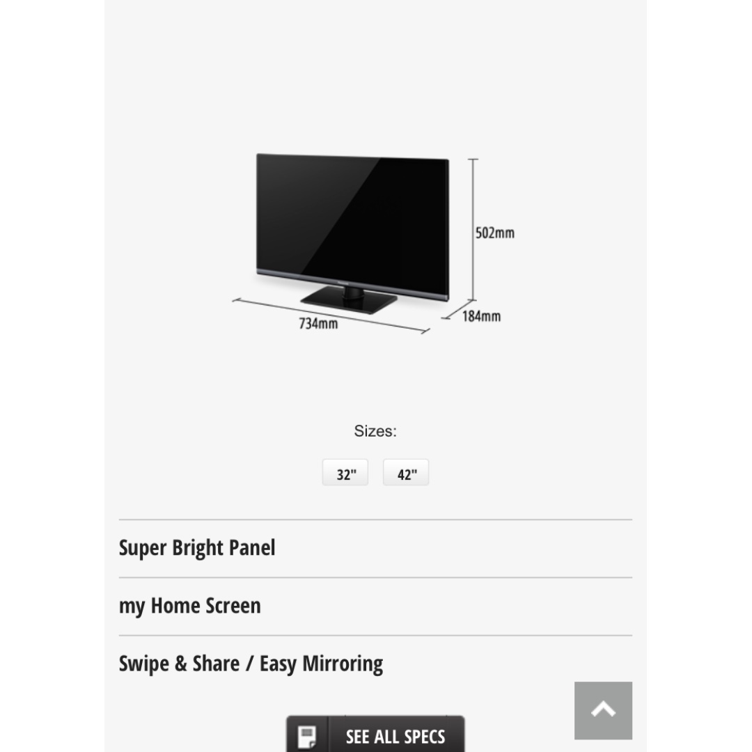 Panasonic 32 inch smart tv, TV & Home Appliances, TV & Entertainment