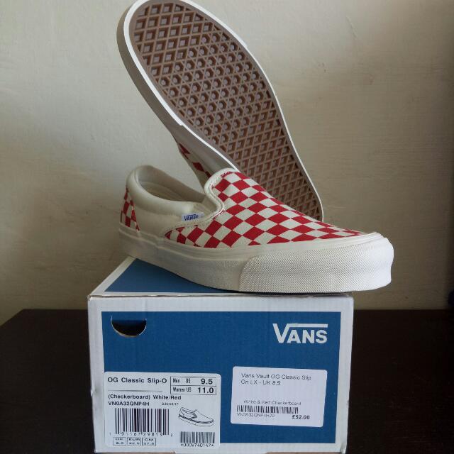 Vans Red Checkered Classic OG Slip On