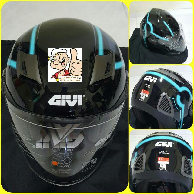 0205*** Givi Helmet M30.3 (YAMAHA JUPITER,SPARK, HONDA, SUZUKI, ETC