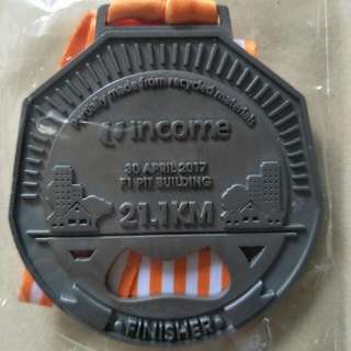 Brand New Income Eco Run 2017 Finisher Medal 21.1km