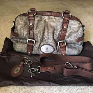[Fossil Rare Item] Leather Hand Bag