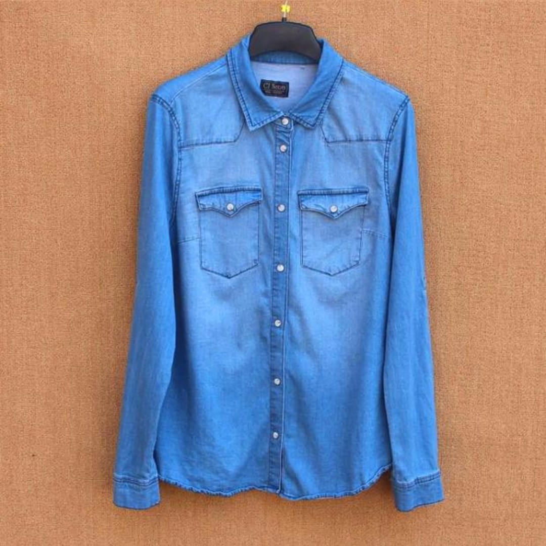 Cotton Denim Shirt/Jacket, Women's Fashion, Coats, Jackets and